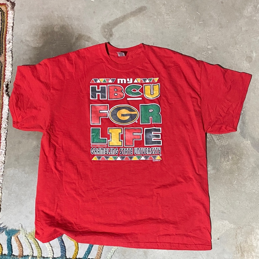 Grambling State University HBCU for Life Gildan Red DryBlend T-Shirt